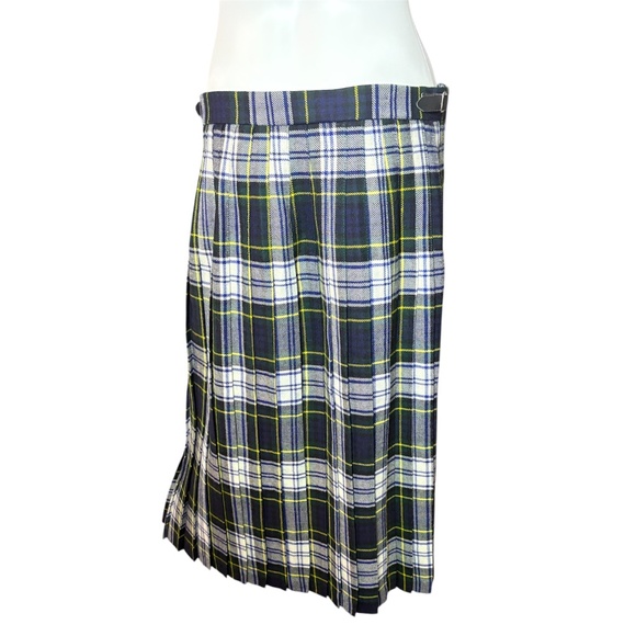 Highland Home Industries Scotland Tartan Plaid 100% Wool Skirt Quilt - Large - Picture 3 of 4